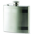 6 Oz. 2-Tone Stainless Steel Rimless Flask